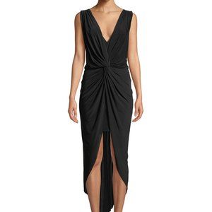 Misa LosAngeles Leza Gathered Crossover Sleeveless Tulip Maxi Dress